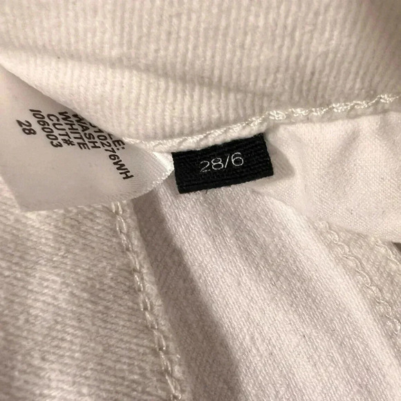 Veronica Beard White Carly Denim High-Rise Size 26/4 - NWT - Picture 8 of 9